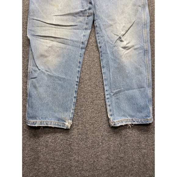 Dickies Carpenter Jeans Mens 32x30 Blue Fits 33x26 Light Relaxed Fit Workwear - Picture 2 of 16